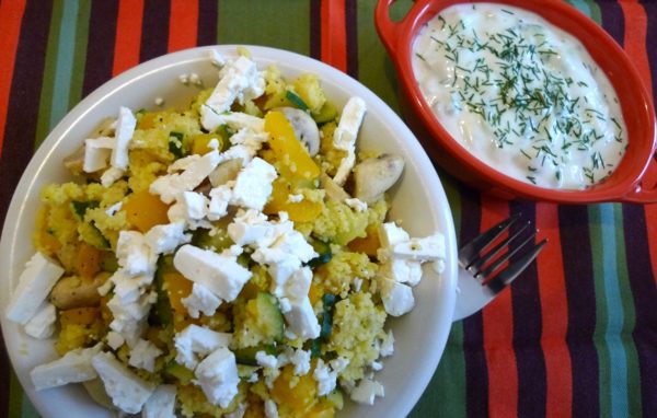 Vegetarischer Couscous mit Tsatsiki