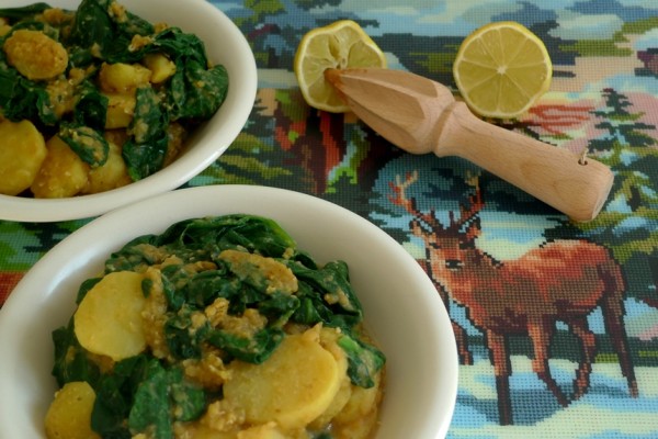 Linsen Kartoffeln Spinat