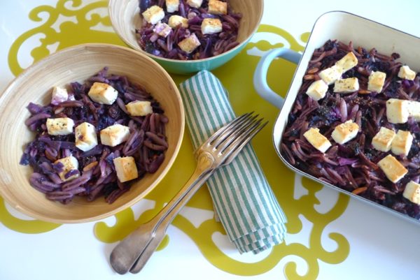 Rotkaut mit Pasta