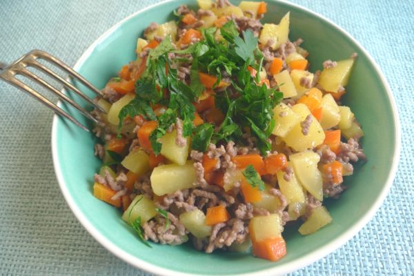Karotten Kartoffel Pfanne