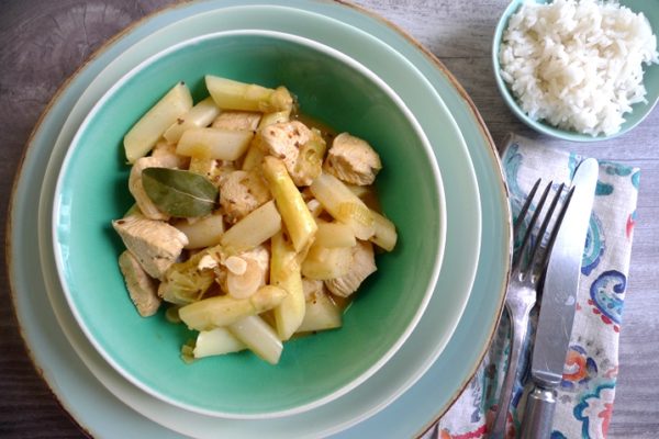 Huhn-Spargel-Ragout